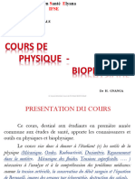 Cours Biophysique - 1 & 2-Ifse