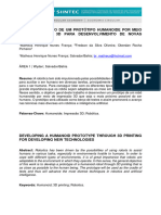 Desenvolvimento de Um Protótipo Humanoide Por Meio de Impressões 3D para Desenvolvimento de Novas Tecnologias