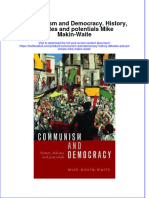 Download textbook Communism And Democracy History Debates And Potentials Mike Makin Waite ebook all chapter pdf 