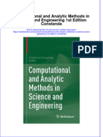 Download pdf Computational And Analytic Methods In Science And Engineering 1St Edition Constanda ebook full chapter 