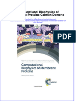 Download textbook Computational Biophysics Of Membrane Proteins Carmen Domene ebook all chapter pdf 