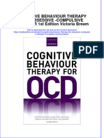 Textbook Cognitive Behaviour Therapy For Obsessive Compulsive Disorder 1St Edition Victoria Bream Ebook All Chapter PDF