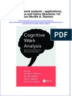 Download textbook Cognitive Work Analysis Applications Extensions And Future Directions 1St Edition Neville A Stanton ebook all chapter pdf 