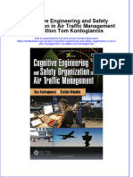 Textbook Cognitive Engineering and Safety Organization in Air Traffic Management 1St Edition Tom Kontogiannis Ebook All Chapter PDF