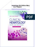 Download full chapter Clinical Hematology 6Th Edition Mary Lou Turgeon pdf docx