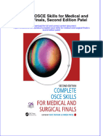 Ebffiledoc - 671download Textbook Complete Osce Skills For Medical and Surgical Finals Second Edition Patel Ebook All Chapter PDF