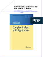 Download textbook Complex Analysis With Applications 1St Edition Nakhle H Asmar ebook all chapter pdf 