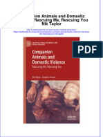 Download pdf Companion Animals And Domestic Violence Rescuing Me Rescuing You Nik Taylor ebook full chapter 
