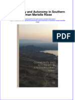 Download pdf Community And Autonomy In Southern Oman Marielle Risse ebook full chapter 