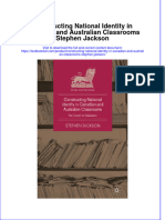 Download textbook Constructing National Identity In Canadian And Australian Classrooms Stephen Jackson ebook all chapter pdf 