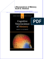 PDF Cognitive Neuroscience of Memory Scott D Slotnick Ebook Full Chapter