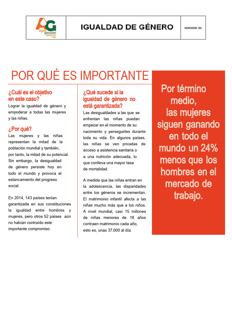 Igualdad Genero | PDF | Igualdad de género | Estudios de género