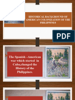 Historical Background of American Colonization of the Philippines (Myra Ppt)