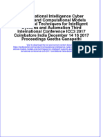 Download textbook Computational Intelligence Cyber Security And Computational Models Models And Techniques For Intelligent Systems And Automation Third International Conference Icc3 2017 Coimbatore India December 14 16 ebook all chapter pdf 