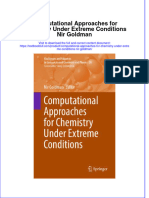 PDF Computational Approaches For Chemistry Under Extreme Conditions Nir Goldman Ebook Full Chapter