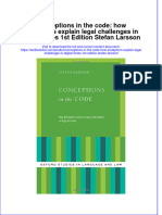 Textbook Conceptions in The Code How Metaphors Explain Legal Challenges in Digital Times 1St Edition Stefan Larsson Ebook All Chapter PDF