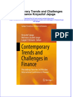 Download textbook Contemporary Trends And Challenges In Finance Krzysztof Jajuga ebook all chapter pdf 