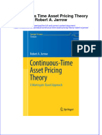 Download textbook Continuous Time Asset Pricing Theory Robert A Jarrow ebook all chapter pdf 