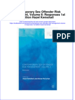 Download textbook Contemporary Sex Offender Risk Management Volume Ii Responses 1St Edition Hazel Kemshall ebook all chapter pdf 