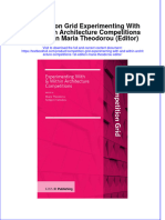 Download pdf Competition Grid Experimenting With And Within Architecture Competitions 1St Edition Maria Theodorou Editor ebook full chapter 