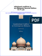 Textbook Constitutional Conflicts in Contemporary Malaysia Second Edition H P Lee Ebook All Chapter PDF