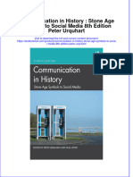 Download full chapter Communication In History Stone Age Symbols To Social Media 8Th Edition Peter Urquhart pdf docx