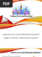 TEORIAS DE LAS NECESIDADES - MOTIVACION Pendiente Falta