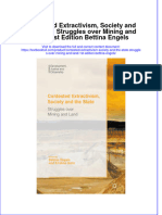Download textbook Contested Extractivism Society And The State Struggles Over Mining And Land 1St Edition Bettina Engels ebook all chapter pdf 