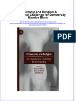 Full Chapter Citizenship and Religion A Fundamental Challenge For Democracy Maurice Blanc PDF