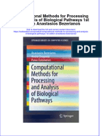 Textbook Computational Methods For Processing and Analysis of Biological Pathways 1St Edition Anastasios Bezerianos Ebook All Chapter PDF