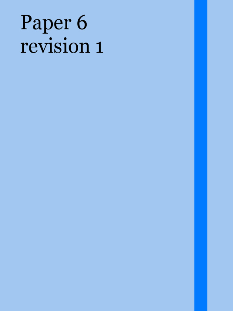 Paper 6 Practice Document | PDF | Plant Stem | Ph