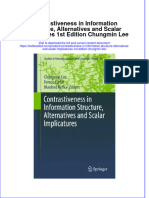 Download textbook Contrastiveness In Information Structure Alternatives And Scalar Implicatures 1St Edition Chungmin Lee ebook all chapter pdf 