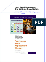 Download textbook Continuous Renal Replacement Therapy 2Nd Edition John A Kellum ebook all chapter pdf 