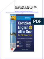 Full Chapter Complete English All in One For Esl Learners 2Nd Edition Ed PDF