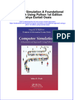 Download textbook Computer Simulation A Foundational Approach Using Python 1St Edition Yahya Esmail Osais ebook all chapter pdf 