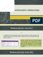 1 - Stoichiometric Relationships I