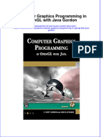 Full Chapter Computer Graphics Programming in Opengl With Java Gordon PDF