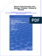 Download textbook Crc Handbook Of Biochemistry And Molecular Biology Proteins Volume Iii Fasman ebook all chapter pdf 