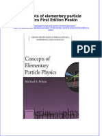 Download pdf Concepts Of Elementary Particle Physics First Edition Peskin ebook full chapter 