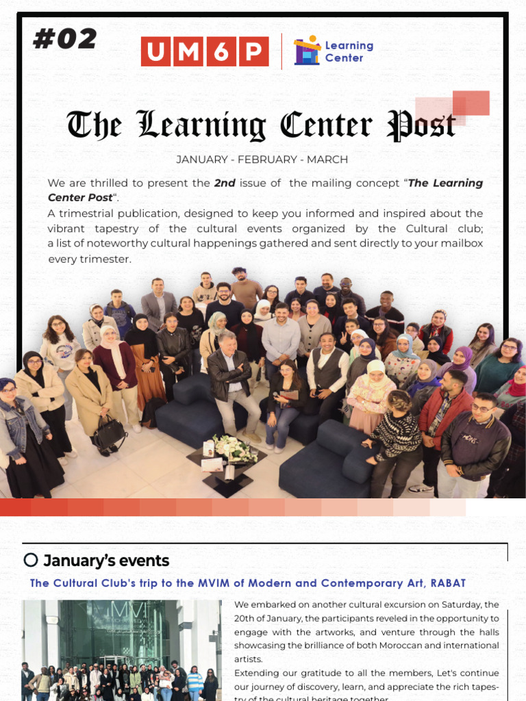 The Learning Center Post Jan-Feb-Mar 2024 | PDF | Liberal Arts Education
