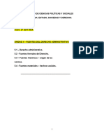 Unidad V - Fuentes Del Derecho Admnistrativo. Temas 5.1 - 5.4.