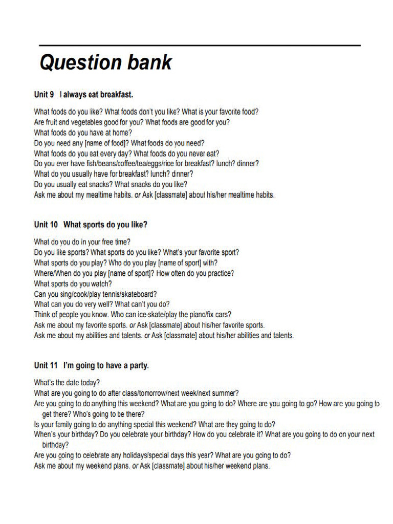 Question Bank 1 | PDF
