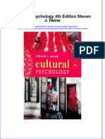 PDF Cultural Psychology 4Th Edition Steven J Heine Ebook Full Chapter