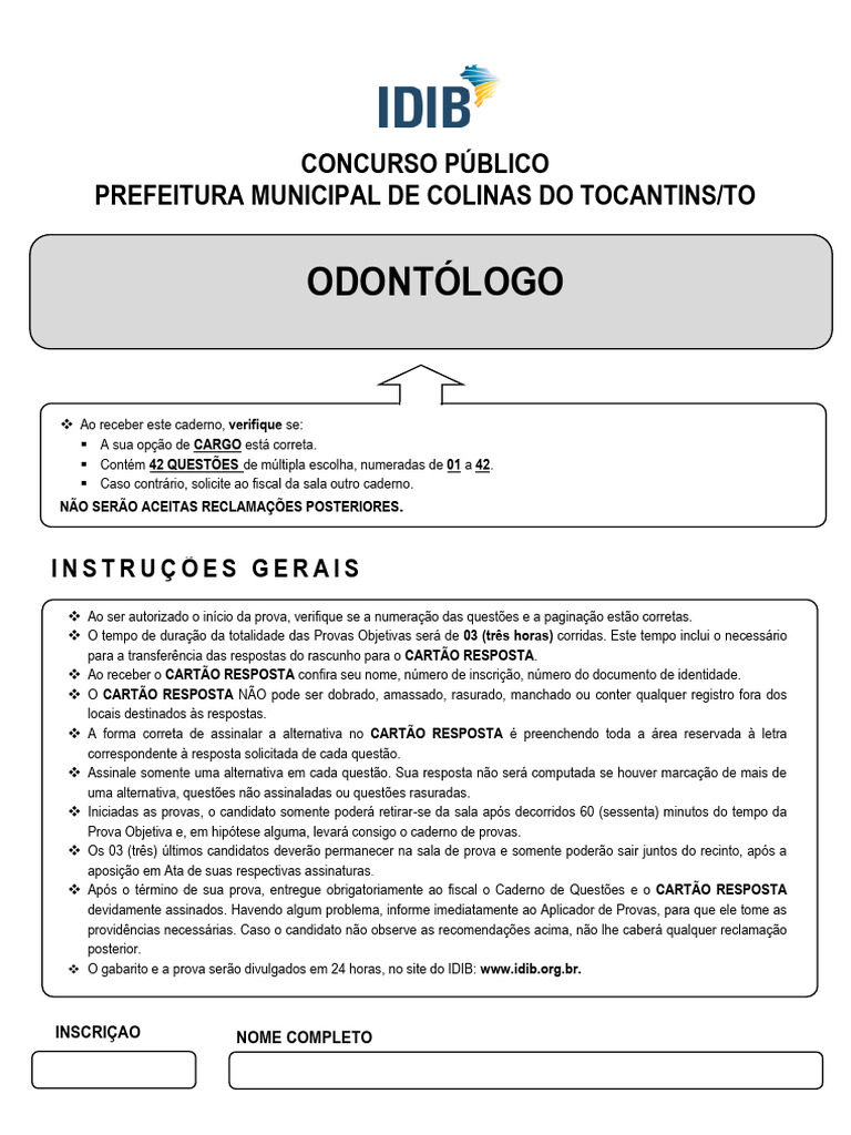 Idib Araguaína-To 2 | PDF | Dente humano | Pronome