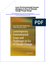 PDF Contemporary Environmental Issues and Challenges in Era of Climate Change Pooja Singh Ebook Full Chapter