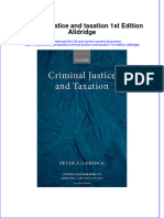 Download textbook Criminal Justice And Taxation 1St Edition Alldridge ebook all chapter pdf 