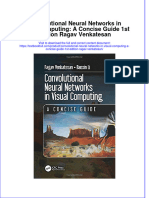 Textbook Convolutional Neural Networks in Visual Computing A Concise Guide 1St Edition Ragav Venkatesan Ebook All Chapter PDF