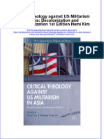 Download textbook Critical Theology Against Us Militarism In Asia Decolonization And Deimperialization 1St Edition Nami Kim ebook all chapter pdf 