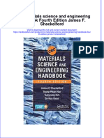 Textbook CRC Materials Science and Engineering Handbook Fourth Edition James F Shackelford Ebook All Chapter PDF