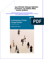 Download full chapter Contemporary Climate Change Debates A Student Primer 1St Edition Mike Hulme Editor pdf docx